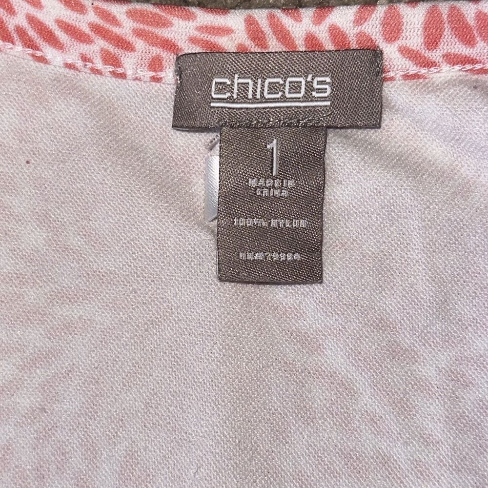 Chicos Sleeveless Ruffle Front Shell Blouse! - Picture 4 of 8